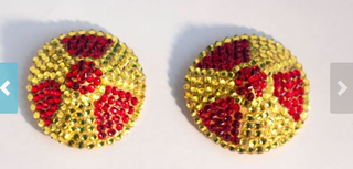 The pasties but the red is black by Telltale Tassels on Etsy